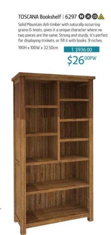 Toscana Bookshelf offers at $26 in Chrisco