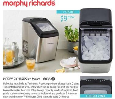 Morphy Richards - Ice Maker offers at $9.75 in Chrisco