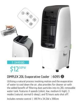 Dimplex - 20l Evaporative Cooler offers at $12.5 in Chrisco