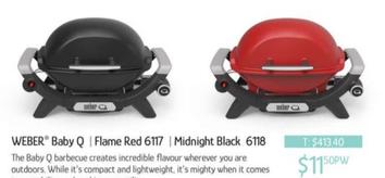 Weber - Baby Q | Flame Red 6117 offers at $11.5 in Chrisco