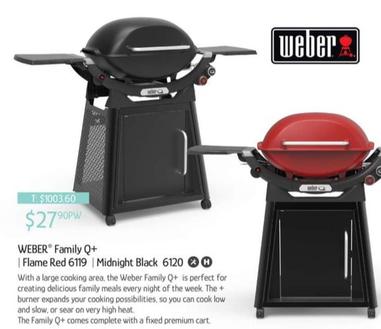 Weber - Family Q+ | Flame Red 6119  offers at $27.9 in Chrisco