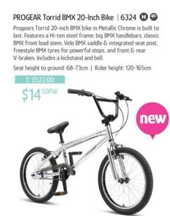 Progear - Torrid BMX 20-Inch Bike offers at $14.5 in Chrisco