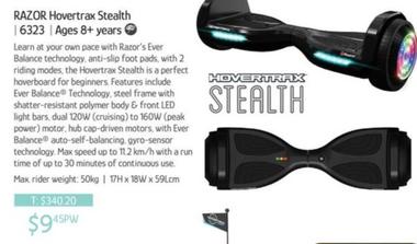 RAZOR Hovertrax Stealth offers at $9.45 in Chrisco