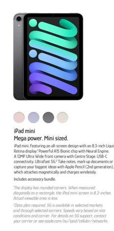 Apple - iPad mini Mega power. Mini sized. offers at $27.6 in Chrisco