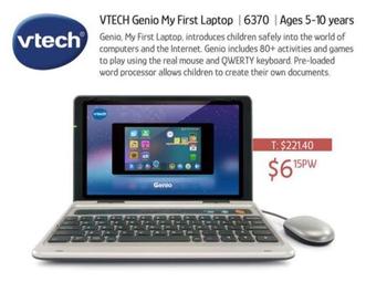 Vtech - Genio My First Laptop offers at $6.15 in Chrisco