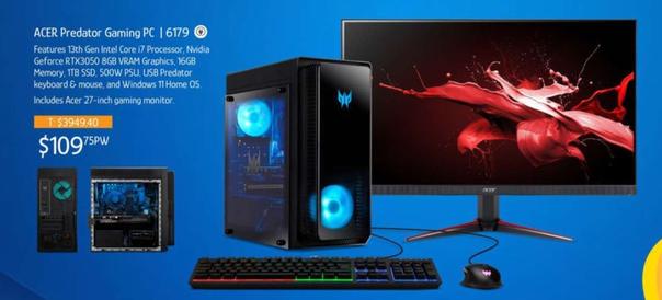 Acer - Predator Gaming Pc offers at $109.75 in Chrisco