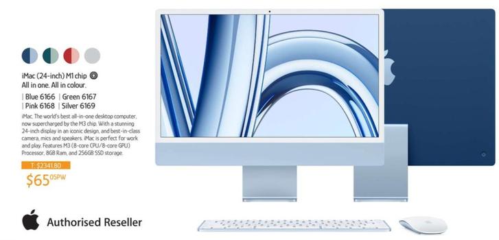 Imac  (24-inch) M1 chip offers at $65.05 in Chrisco