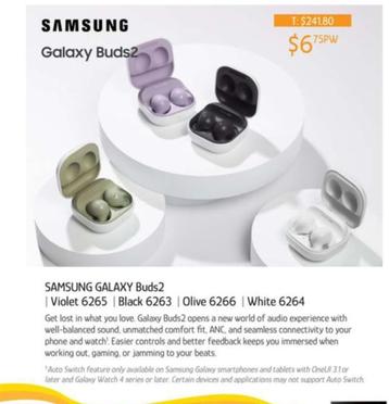 Samsung - GALAXY Buds2 offers at $6.75 in Chrisco