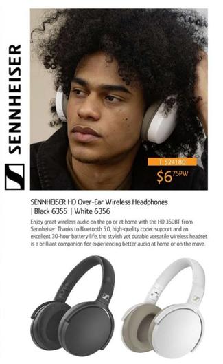 Sennheiser - HD Over-Ear Wireless Headphones offers at $6.75 in Chrisco