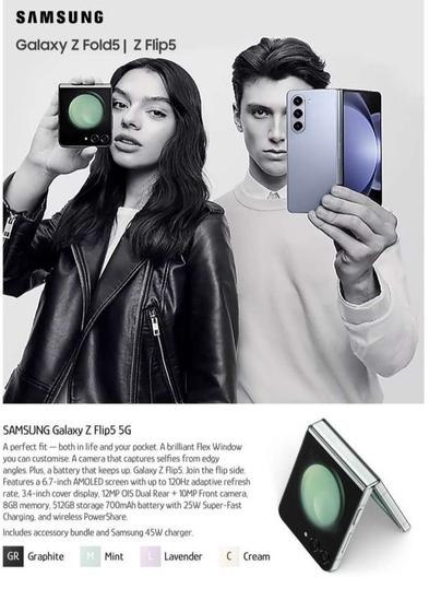 Samsung - Galaxy Z Flip5 5g offers at $54.8 in Chrisco