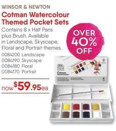 WINSOR & NEWTON - Cotman Watercolour Themed Pocket Sets offers at $59.95 in Eckersley's Art & Craft