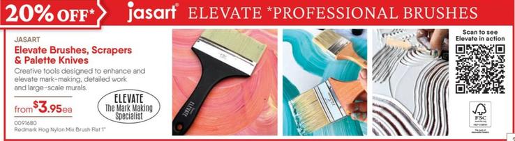 JASART Elevate Brushes, Scrapers & Palette Knives offers at $3.95 in Eckersley's Art & Craft