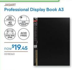 Jasart - Professional Display Book A3 offers at $19.45 in Eckersley's Art & Craft