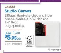 Jasart - Studio Canvas offers at $5.95 in Eckersley's Art & Craft