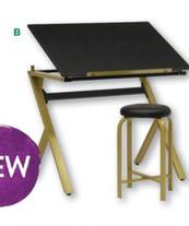 Stellar Drawing Table With Stool offers at $199 in Eckersley's Art & Craft