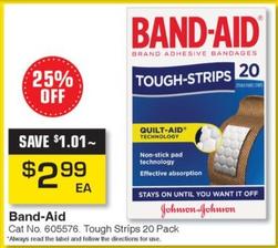 Band-Aid - Tough Strips 20 Pack offers at $2.99 in Pharmacy Direct