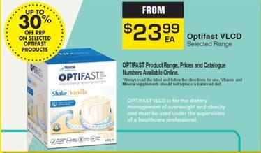 Optifast - Vlcd Selected Range offers at $23.99 in Pharmacy Direct