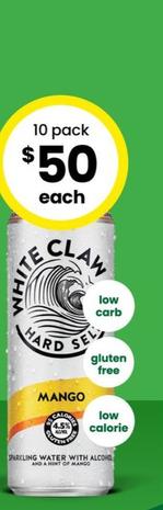 White Claw Hard Seltzer - 4.5% Variety Pack 330ml offers at $50 in The Bottle-O