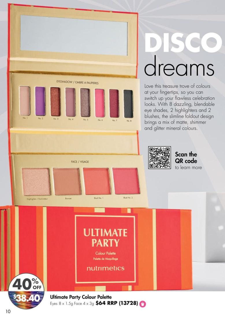Ultimate Party - Colour Palette offers at $38.4 in Nutrimetics
