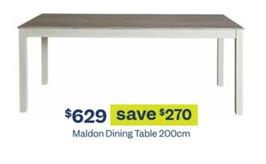 Maldon - Dining Table 200cm offers at $629 in Early Settler