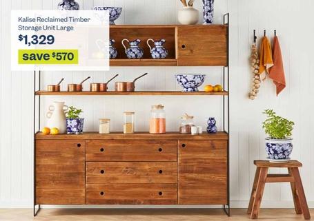 Kalise - Reclaimed Timber Storage Unit Large offers at $1329 in Early Settler