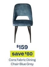 Cora Fabric Dining Chair Blue Grey offers at $159 in Early Settler