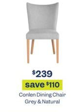 Conlen Dining Chair Grey & Natural offers at $239 in Early Settler