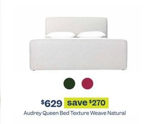 Audrey Queen Bed Texture Weave Natural offers at $629 in Early Settler