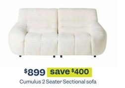 Cumulus 2 Seater Sectional sofa offers at $899 in Early Settler