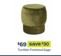 Tumbler Footstool Sage offers at $69 in Early Settler