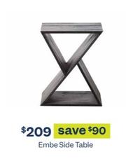 Embe Side Table offers at $209 in Early Settler