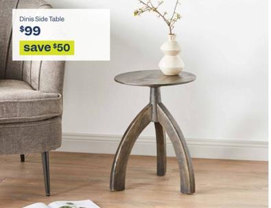 Dinis Side Table offers at $99 in Early Settler
