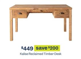 Kalise Reclaimed Timber Desk offers at $449 in Early Settler