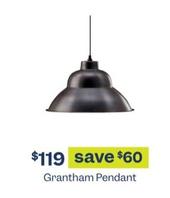 Grantham Pendant offers at $119 in Early Settler