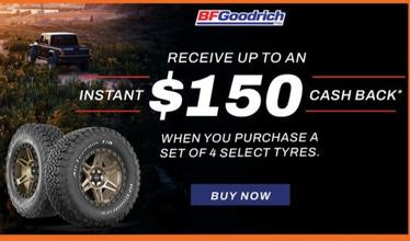 Bf Goodrich - Cash Back offers in Tyreright