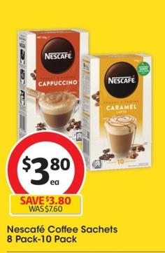 Nescafe - Coffee Sachets 8 Pack-10 Pack offers at $3.8 in Coles