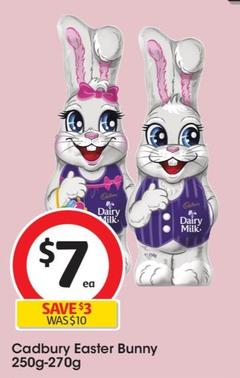 Cadbury - Easter Bunny 250g-270g offers at $7 in Coles