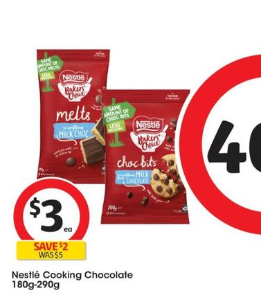 Nestlè - Cooking Chocolate 180g-290g offers at $3 in Coles