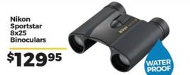 Nikon - Sportstar 8x25 Binoculars offers at $129.95 in Ted's Cameras