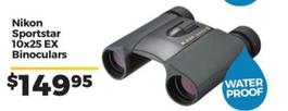 Nikon - Sportstar 10x25 Ex Binoculars offers at $149.95 in Ted's Cameras