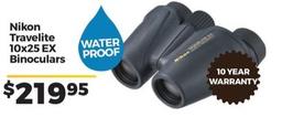 Nikon - Travelite 10x25 Ex Binoculars offers at $219.95 in Ted's Cameras