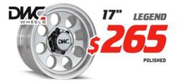 Dwc Wheels - Legend Polished offers at $265 in Bob Jane T-Marts