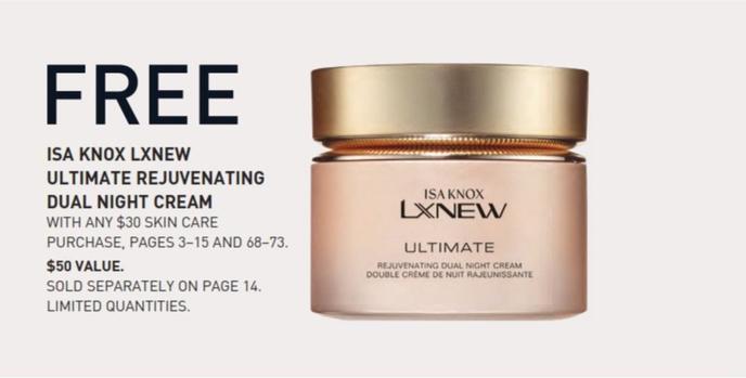 Isa Knox - Lxnew Ultimate Rejuvenating Dual Night Cream offers at $50 in Avon