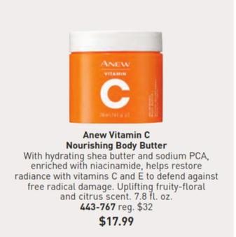 Avon - Anew Vitamin C Nourishing Body Butter  offers at $17.99 in Avon