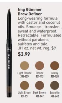 Fmg Glimmer - Brow Definer offers at $3.99 in Avon