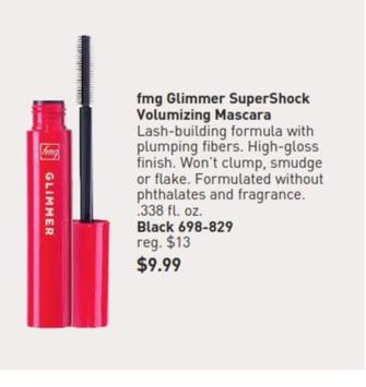 Fmg - Glimmer Supershock Volumizing Mascara  offers at $9.99 in Avon