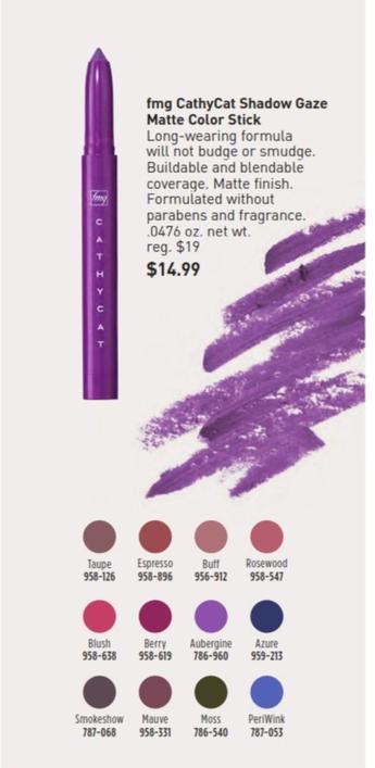 Makeup offers at $14.99 in Avon