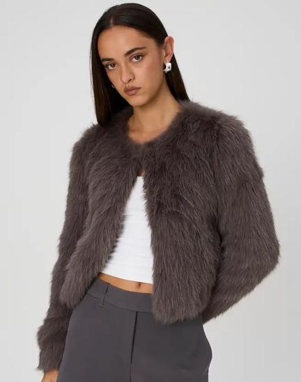FAUX FUR JACKET offers at $89.99 in Glassons
