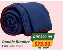 Coleman - Double Blanket offers at $79.9 in Tentworld