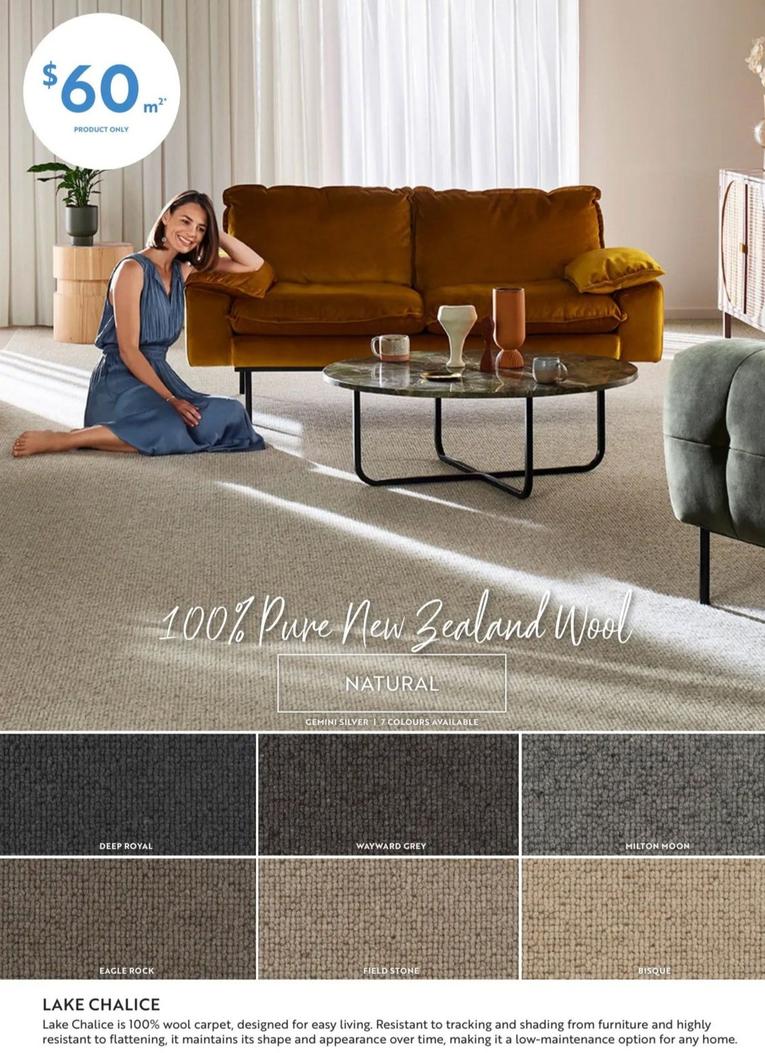 Lake Chalice - Wool Carpet offers at $60 in Carpet Court